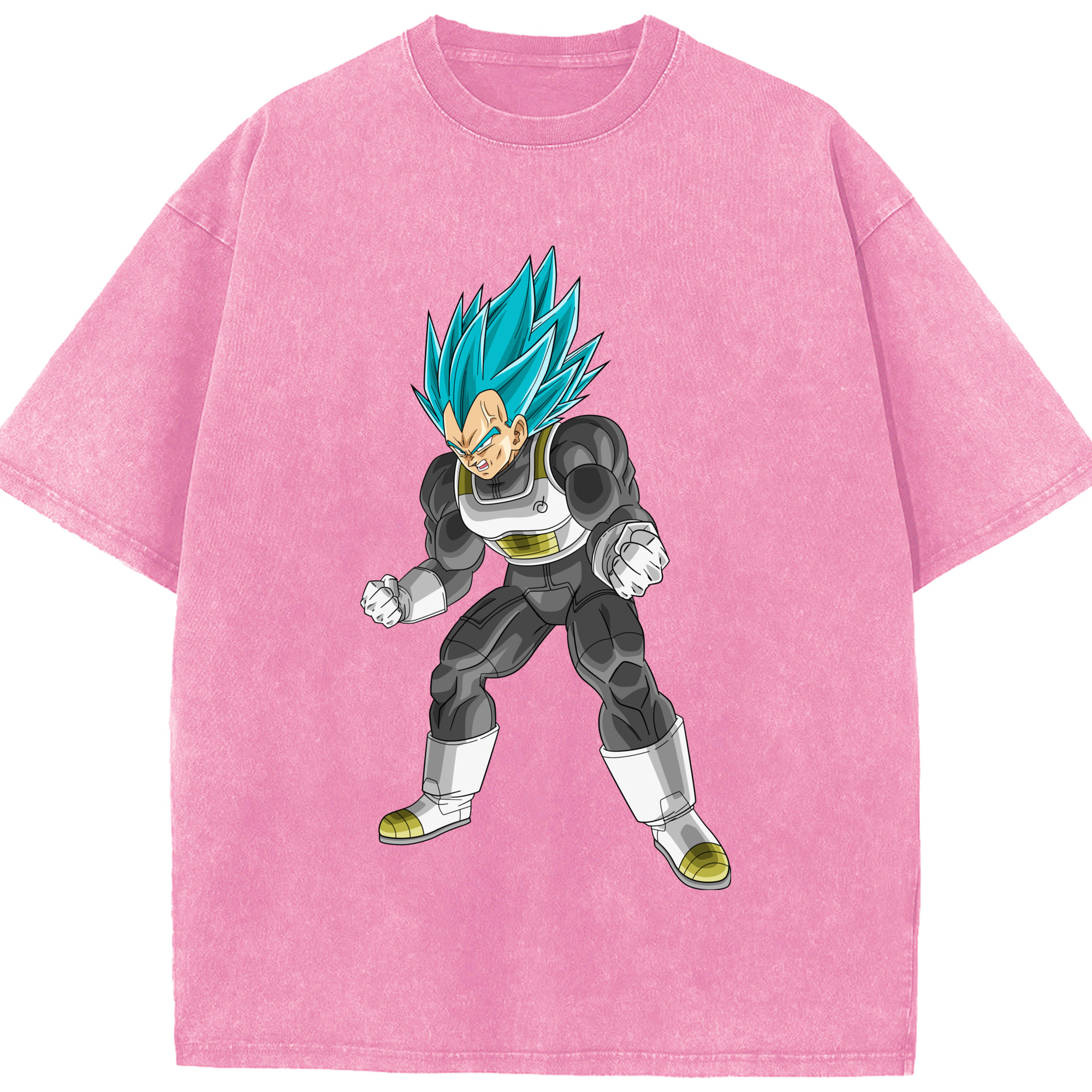 （画像用） ドラゴンボール ベジータ四世（Bejīta Yonsei）DRAGON BALL Vegeta IV 綿100% ヴィンテージ風 半袖Tシャツ（フロントプリント）